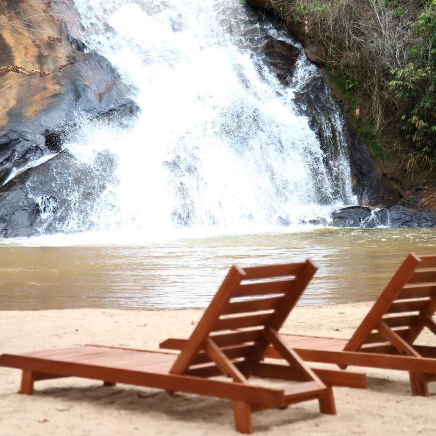 Casa De Campo Banheira, Lareira E Cachoeira Pedra Azul  Bagian luar foto